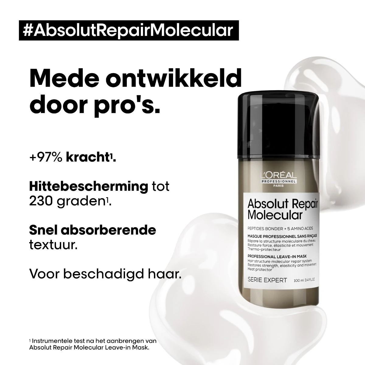 L'Oréal Absolut Repair Molecular Leave-in 100ml L'Oreal L'Oréal Absolut Repair Molecular Leave-in 100ml -L'Oreal Verkoop 3474637153489 8