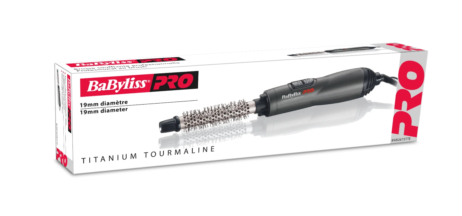 Babyliss PRO Warme lucht borstel Ceramic 19 mm (BAB2675TTE) 700W Babyliss PRO Warme Lucht Borstel Ceramic 19 Mm (BAB2675TTE) 700W -L'Oreal Verkoop bab2675tte 3d