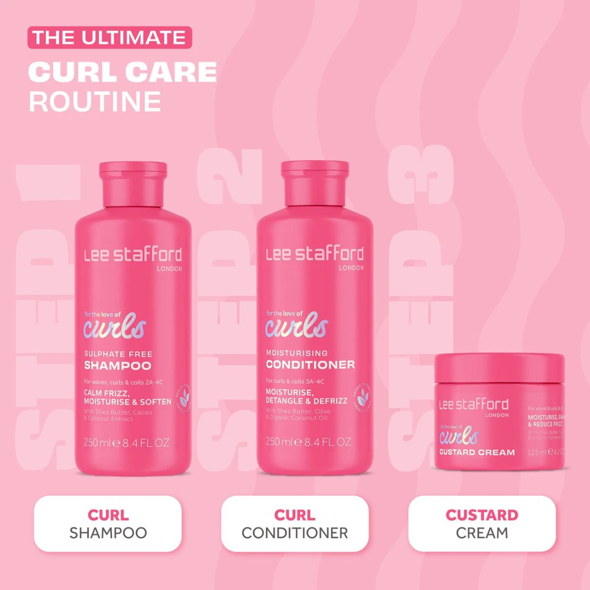 Lee Stafford For The Love Of Curls Custard Cream 125ml Lee Stafford For The Love Of Curls Custard Cream 125ml -L'Oreal Verkoop copy of leestafford ftloc custard cream amazoncarousel routine