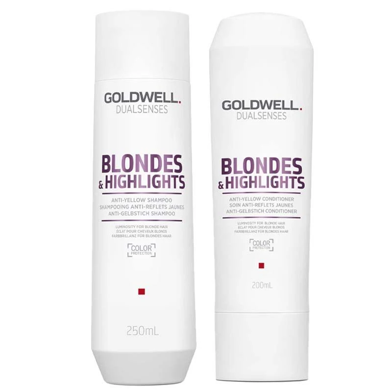 Goldwell Dualsenses Blondes & Highlights Anti-Yellow Shampoo 250ml + Conditioner 200ml Goldwell Dualsenses Blondes & Highlights Anti-Yellow Shampoo 250ml + Conditioner 200ml -L'Oreal Verkoop goldwell dualsenses blondes highlights anti yellow shampoo 250ml conditioner 200ml 1