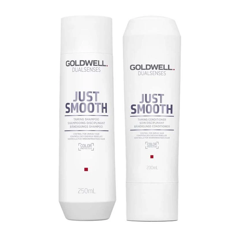 Goldwell Dualsenses Just Smooth Taming Shampoo 250ml + Conditioner 200ml Goldwell Dualsenses Just Smooth Taming Shampoo 250ml + Conditioner 200ml -L'Oreal Verkoop goldwell dualsenses just smooth taming shampoo 250ml conditioner 200ml 1
