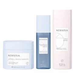 Goldwell Kerasilk Redensifying Shampoo + Kerasilk Strengthening Mask + Kerasilk Liquid Cuticle Filler