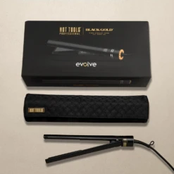 HOT TOOLS Evolve Black Gold 25mm -L'Oreal Verkoop htst7122bg box product gold 300dpi rgb min