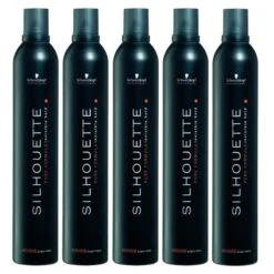 5x Schwarzkopf Silhouette Super Hold Mousse 200ml