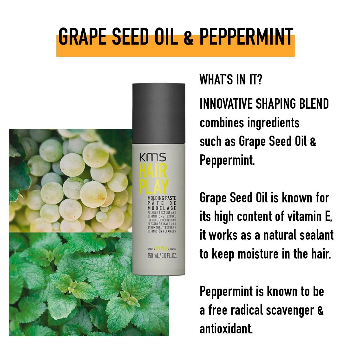 KMS HairPlay Molding Paste150ml -L'Oreal Verkoop kms hp images molding paste 150ml 137043khl image 3 pt02