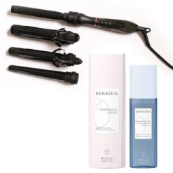 Goldwell Varis Curling Iron System + Kerasilk Liquid Cuticle Filler + Kerasilk Repairing Shampoo